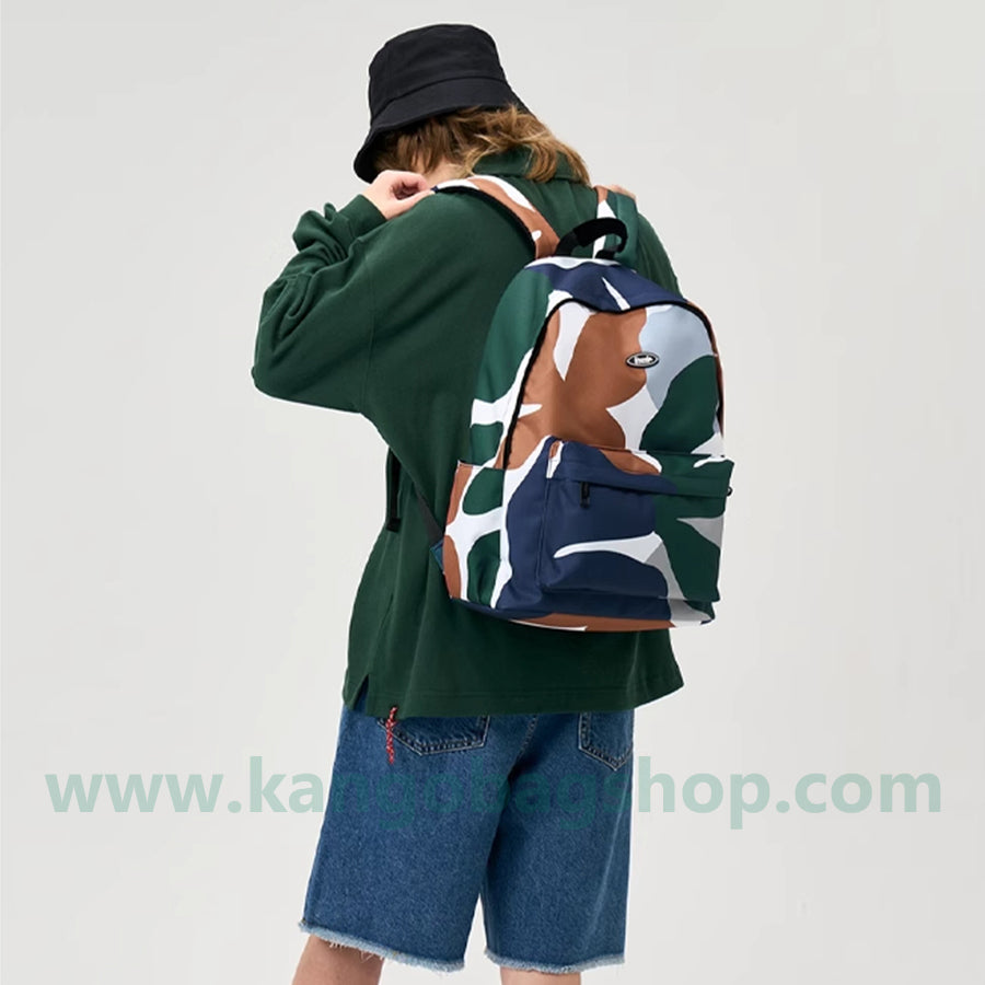 Original collage color printing backpack large-capacity leisure schoolbag for boys and girls large-capacity backpack