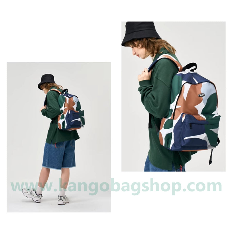 Original collage color printing backpack large-capacity leisure schoolbag for boys and girls large-capacity backpack