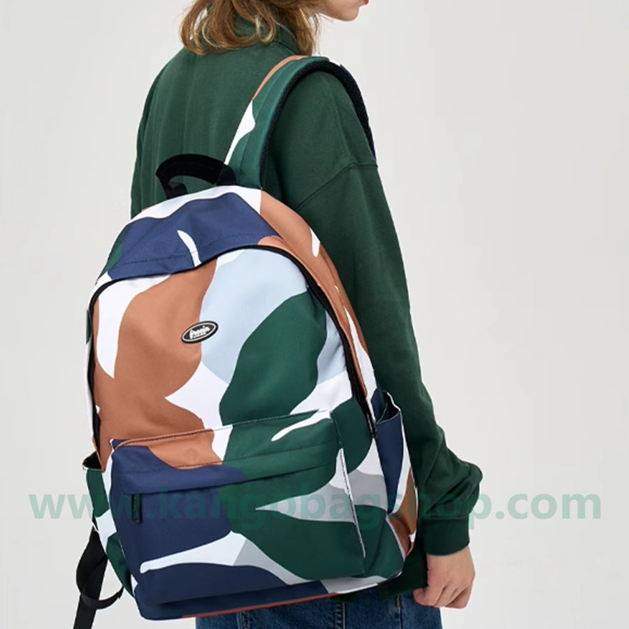 Original collage color printing backpack large-capacity leisure schoolbag for boys and girls large-capacity backpack