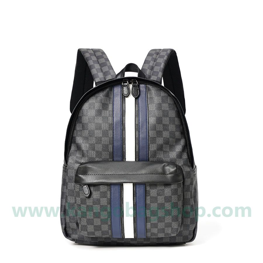 Backpack men's bag new trend backpack business casual leather computer bag Europe and the United States fashion schoolbag