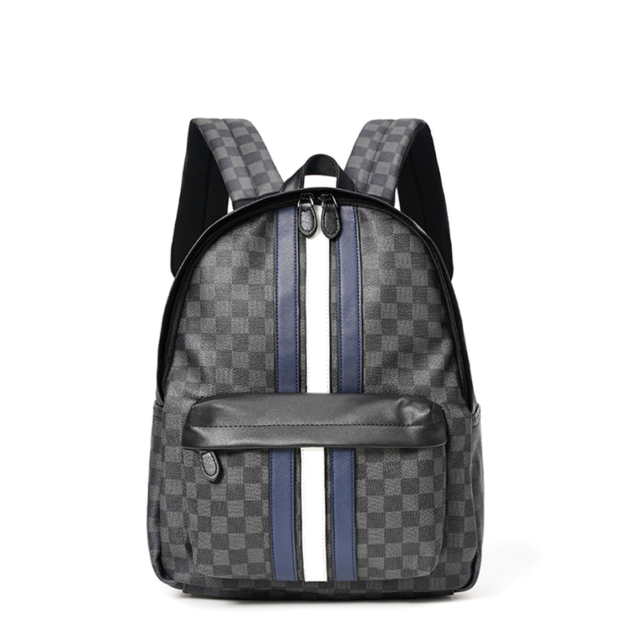 Backpack men's bag new trend backpack business casual leather computer bag Europe and the United States fashion schoolbag