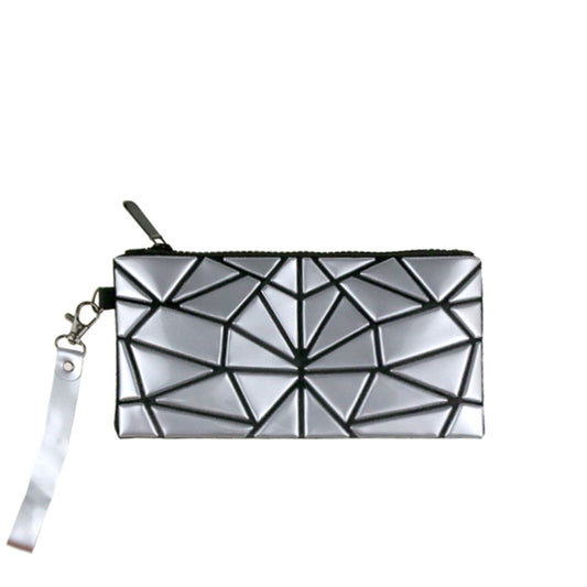 New rhombus bag geometric travel cosmetic bag lovely simple small Korean portable lipstick bag hand bag