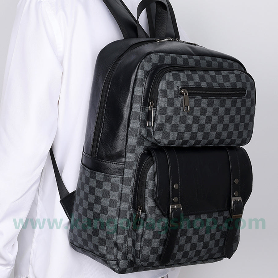 Male big capacity simple male travel computer backpack fashion high school student schoolbag