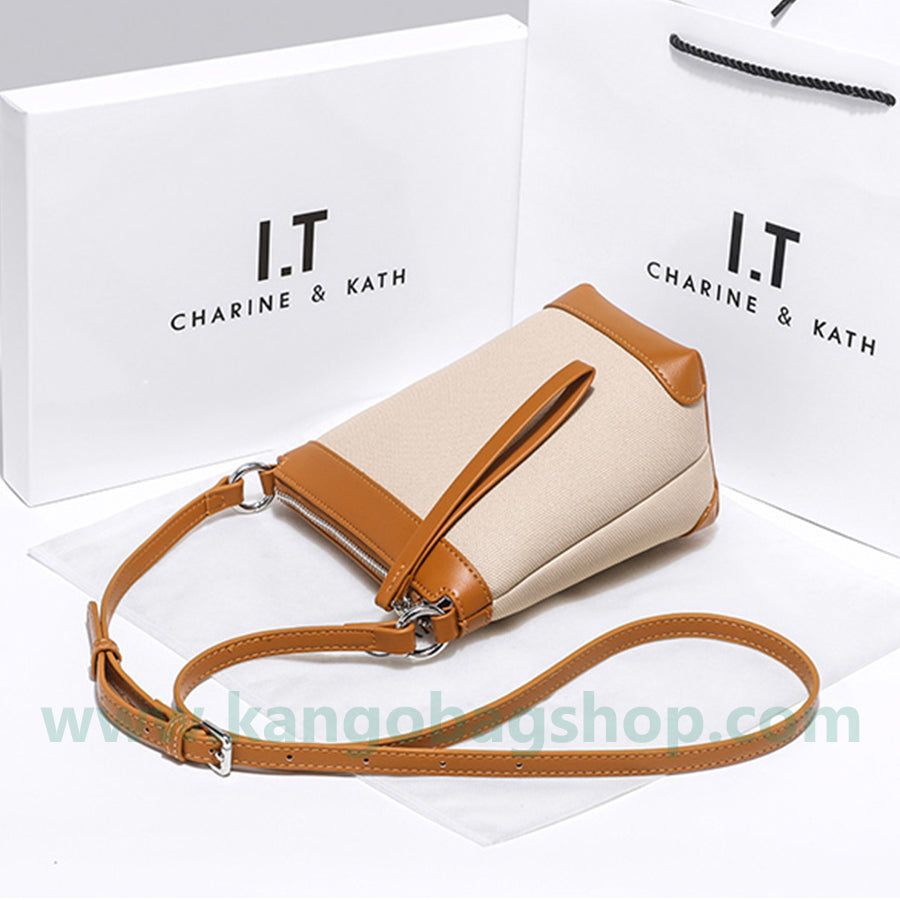 Korean department of high-end sense of multi-tie small bucket bag women's new fashionable one-shoulder messenger bag color bump mobile phone bag