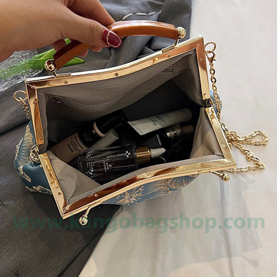 Handmade tote bag chain single shoulder bag banquet bag woman bag