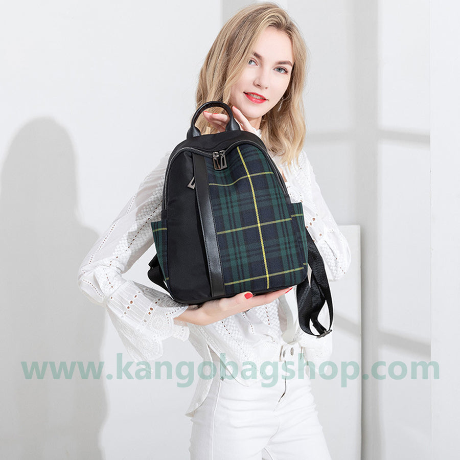 Backpack women's spring new Korean version easy to build high-capacity Oxford cloth backpack