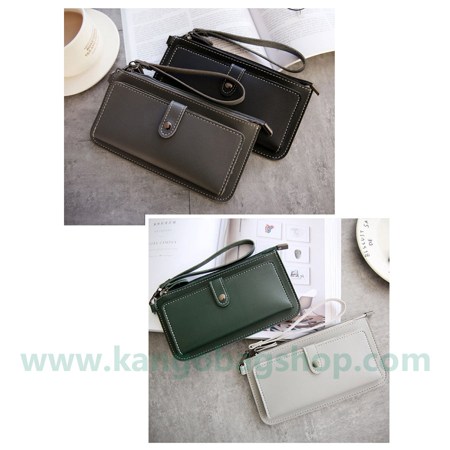 The female section student Harajuku simple small fresh ultra-thin change bit multi-functional mobile phone wallet