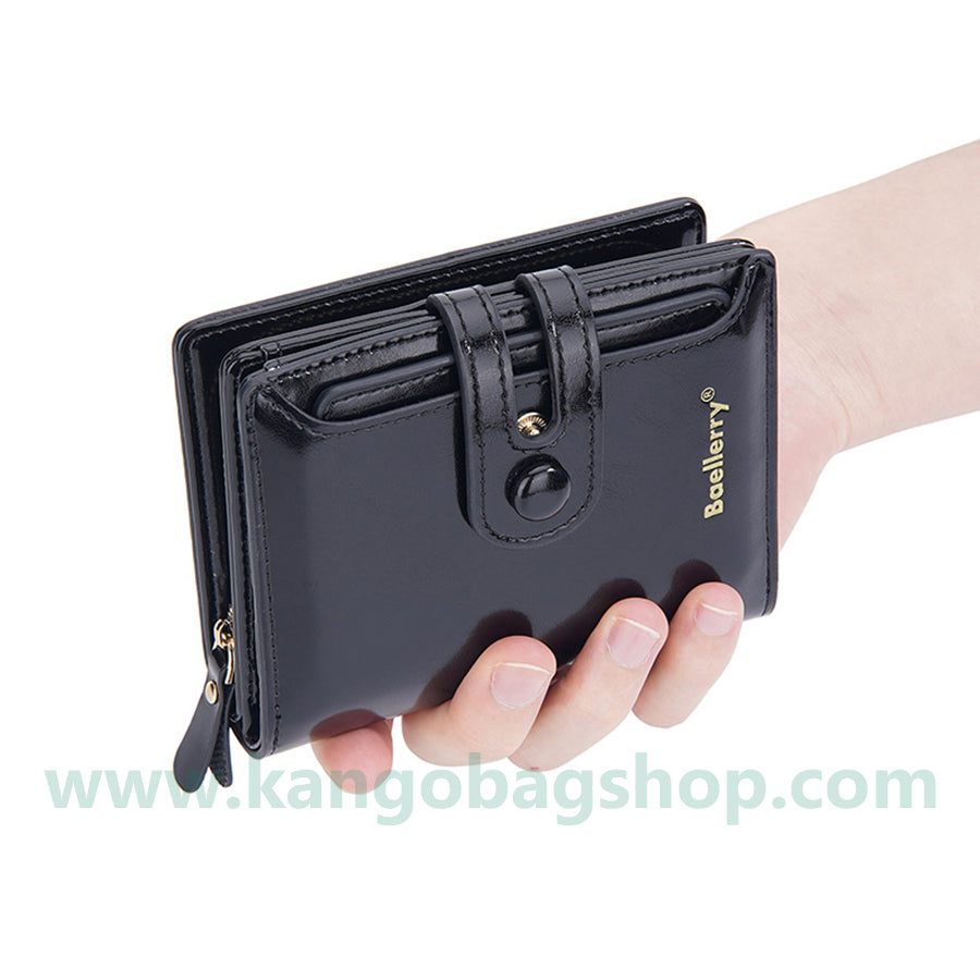 Purse Ladies card bag fashion double-button zipper wallet