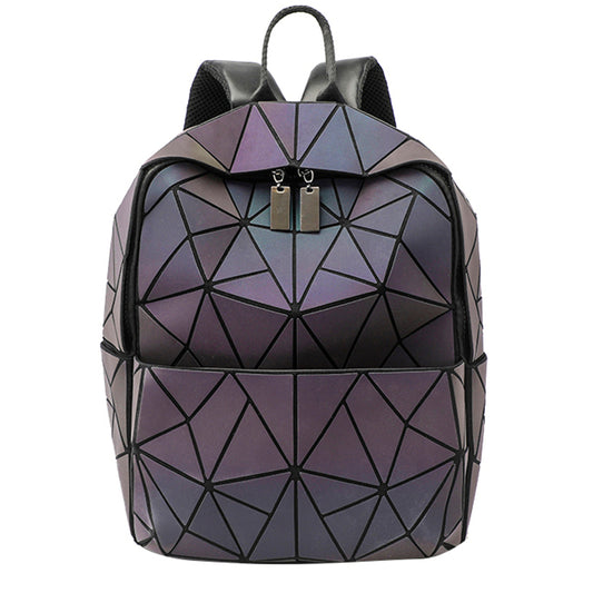 Geometric diamond bag spring and summer new backpack laser bag trend backpack