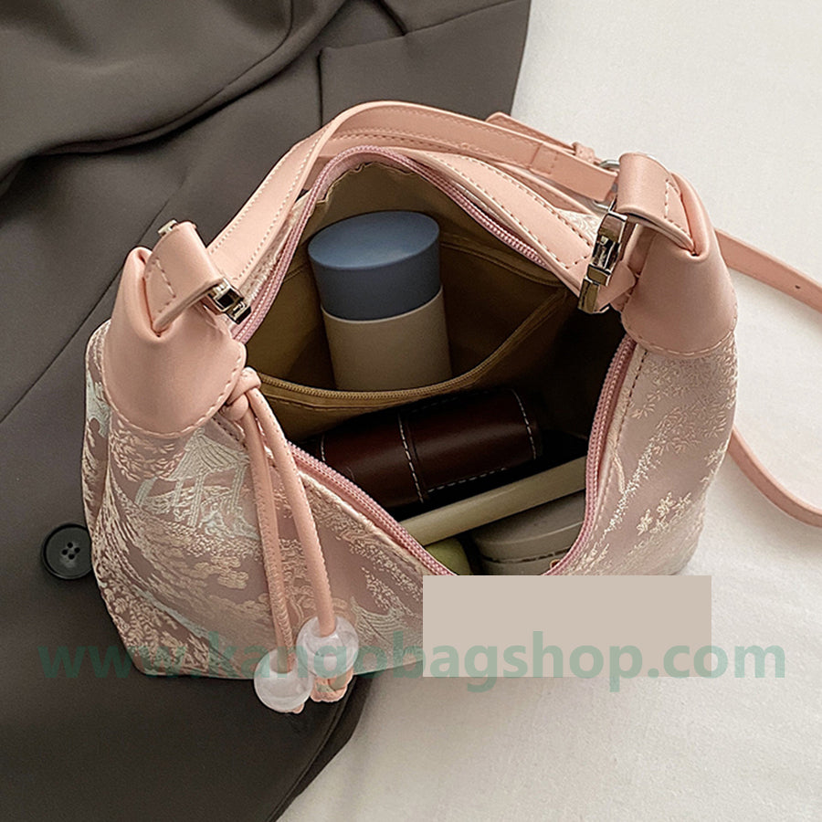 Summer luxury niche messenger bag women's new pink shoulder bag