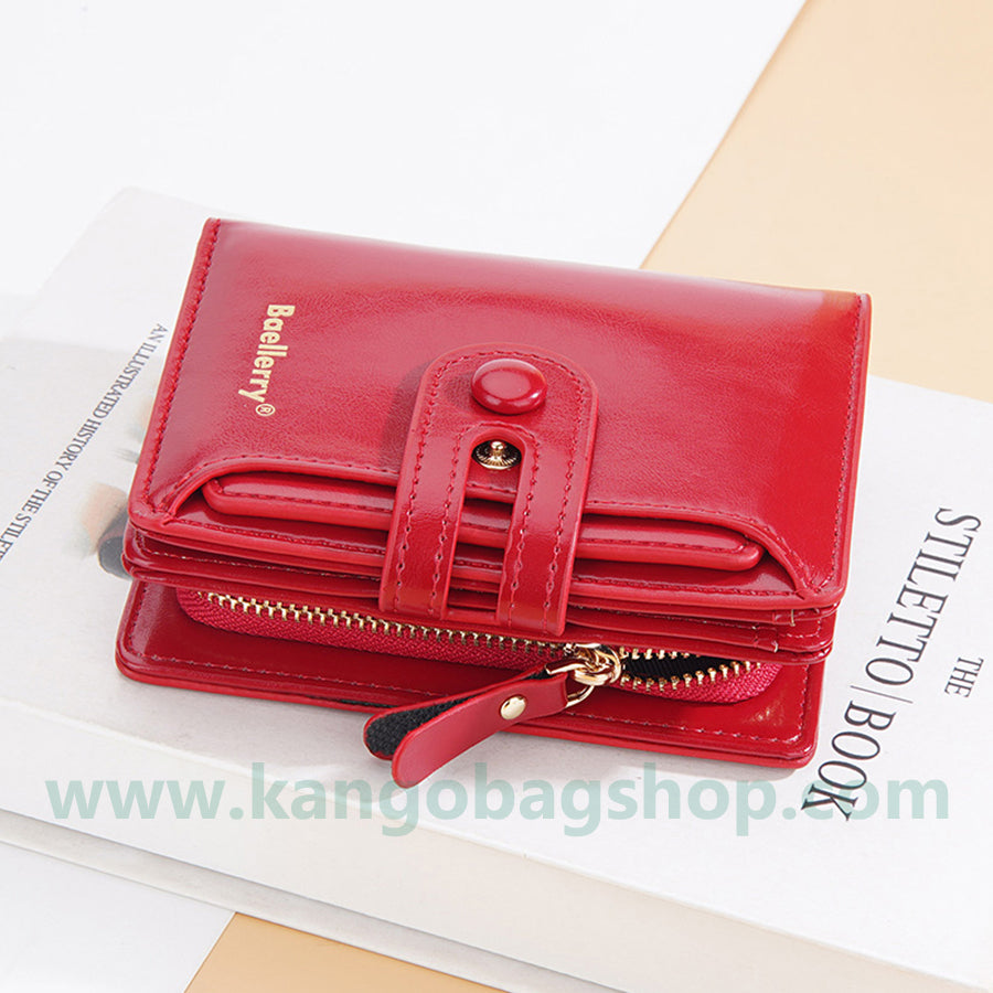 Purse Ladies card bag fashion double-button zipper wallet