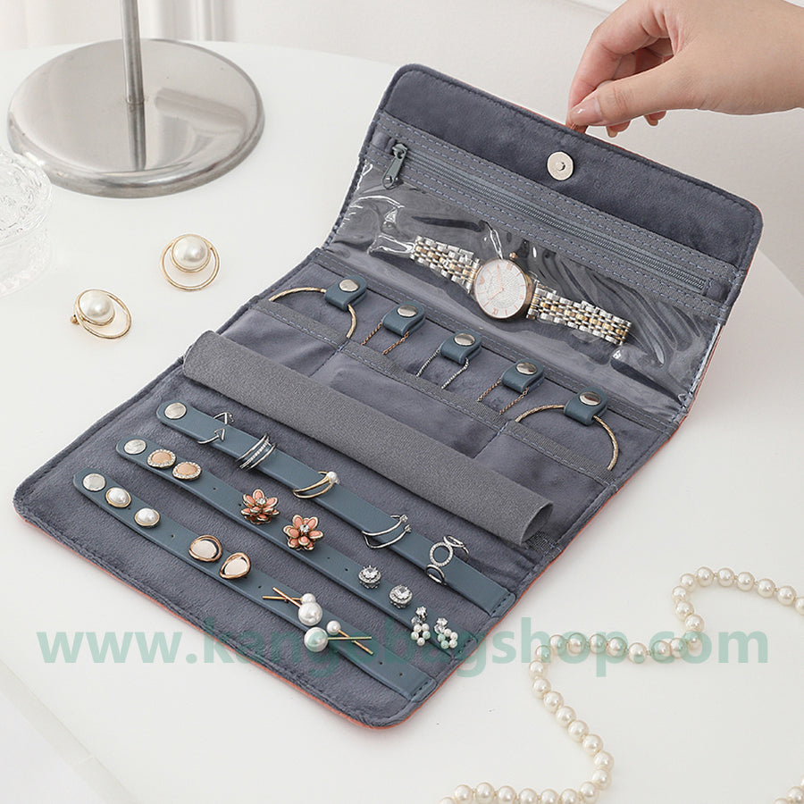 Travel jewelry bag portable jewelry necklace ring earrings earrings small storage bag