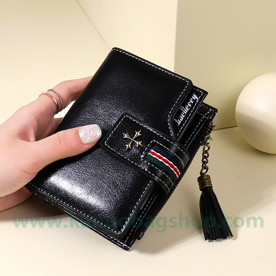 Purse new fashion simple folding pocket purse multi-card slot card purse purse