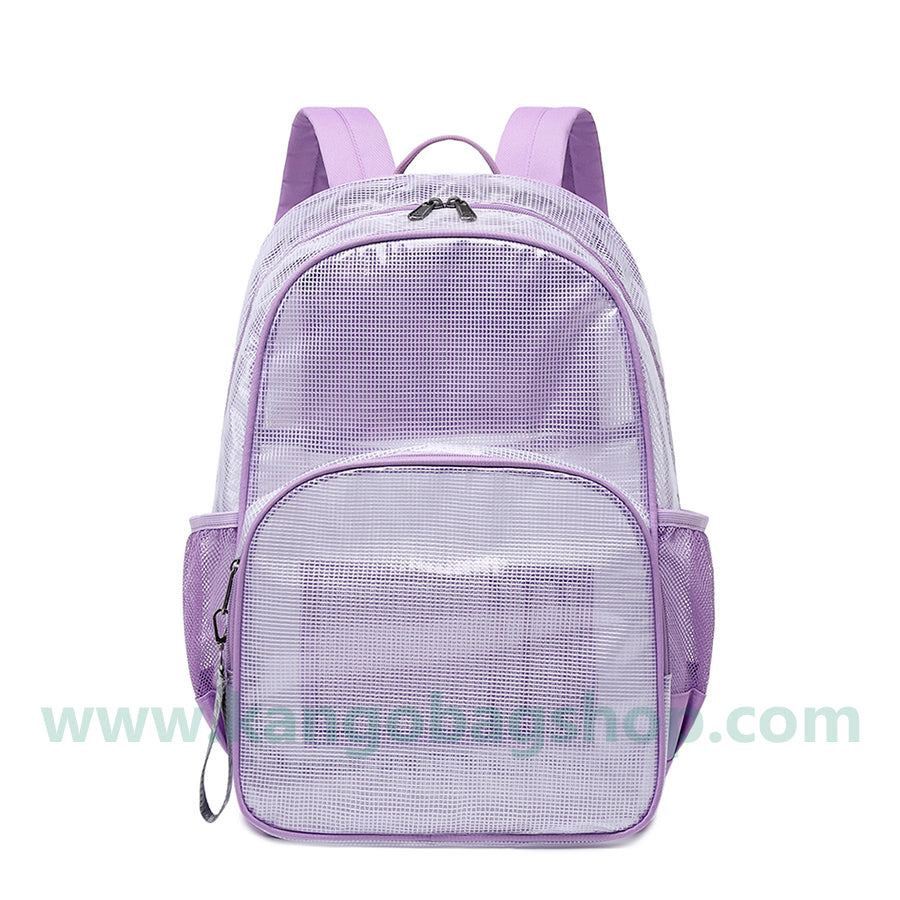 Large-capacity PVC transparent for male and female junior backpack for college backpack floating board bag