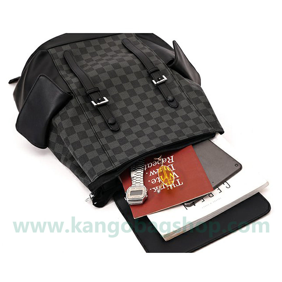 Korean version of the backpack high-capacity male and female plaid backpack backpack schoolbag computer bag