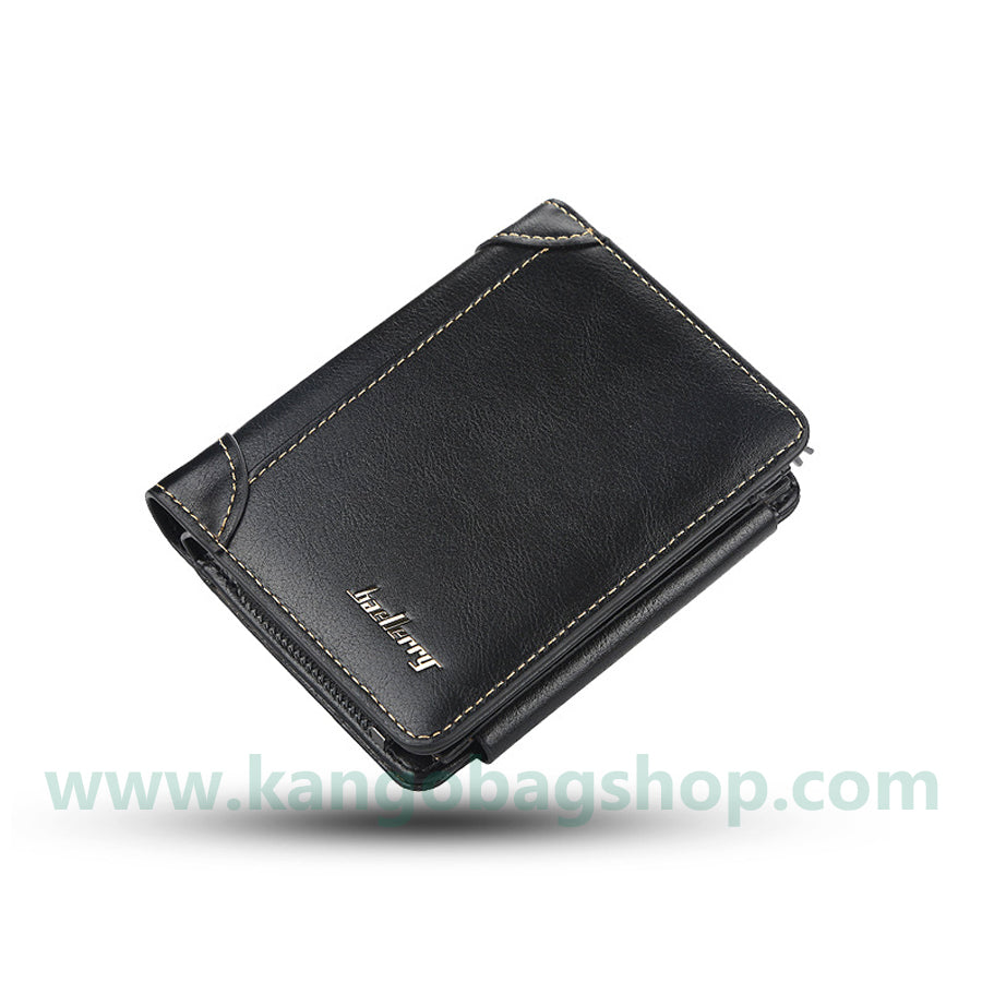 New style wallet men retro PU vertical style business wallet men change driver's license leather jacket soft wallet