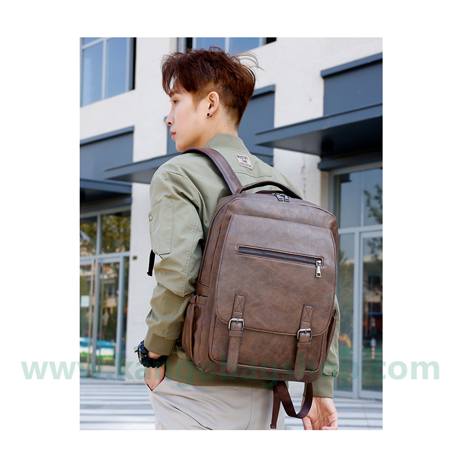 Men's fashion travel computer backpack junior high school high school students schoolbag man bag