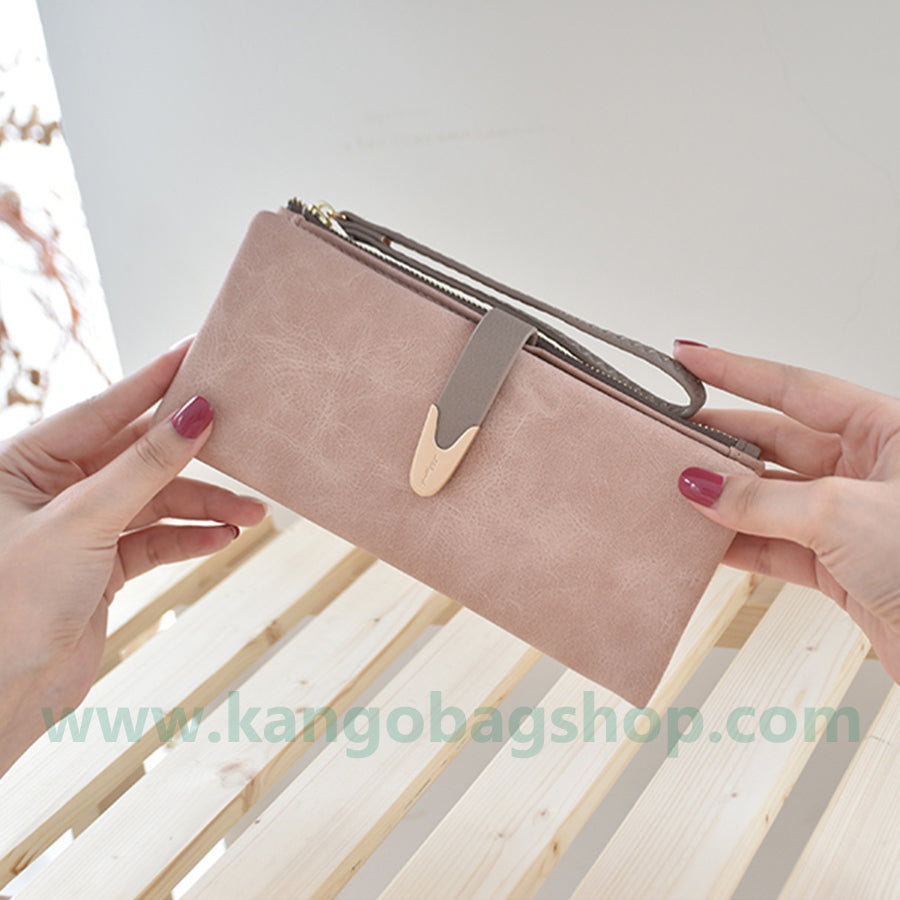 Purse long style new fashion student Korean version of cute fashion personality simple zipper wallet