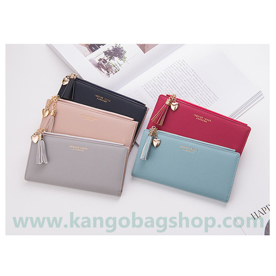 Purse woman new Korean version of the fashionable purse card bag one bag zipper change purse