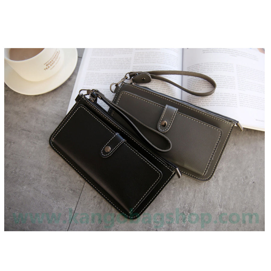 The female section student Harajuku simple small fresh ultra-thin change bit multi-functional mobile phone wallet