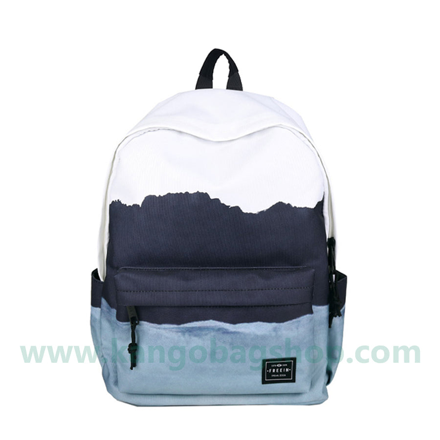 Printed backpack a small number of high school students schoolbag female high-capacity campus computer backpack new