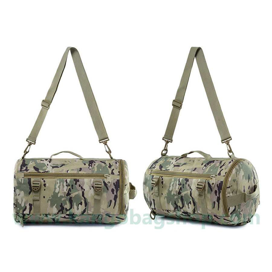 Sports camouflage backpack army fan backpack tote bucket backpack tactical equipment bucket bag