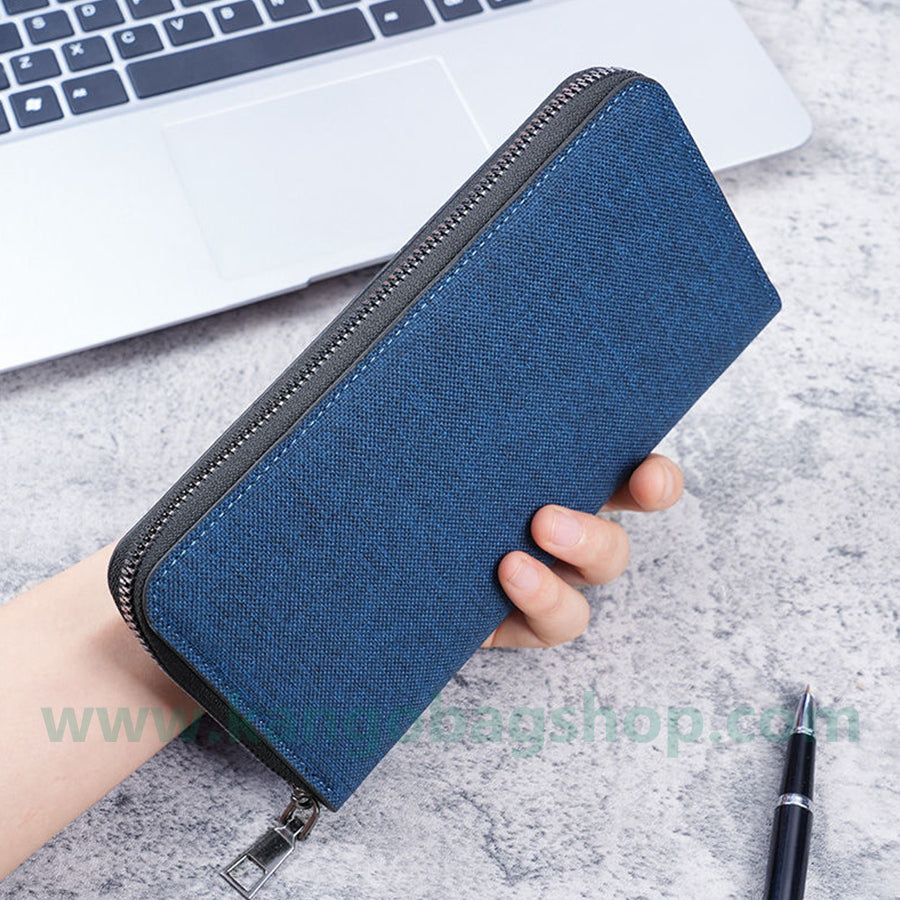 Hand bag long zipper wallet men's new fashion large-capacity casual men's wallet mobile bag