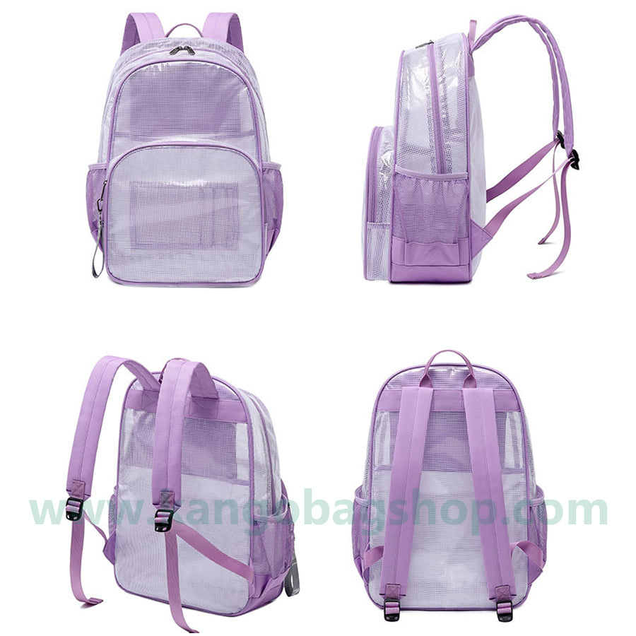 Large-capacity PVC transparent for male and female junior backpack for college backpack floating board bag