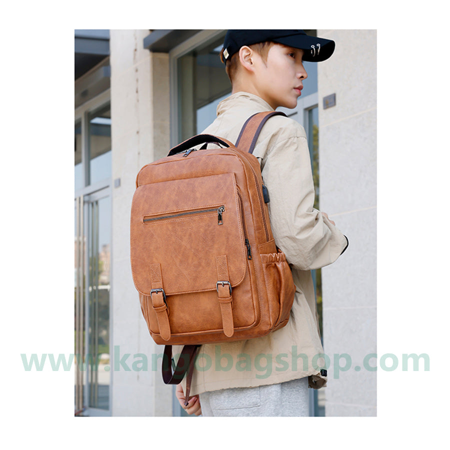 Men's fashion travel computer backpack junior high school high school students schoolbag man bag