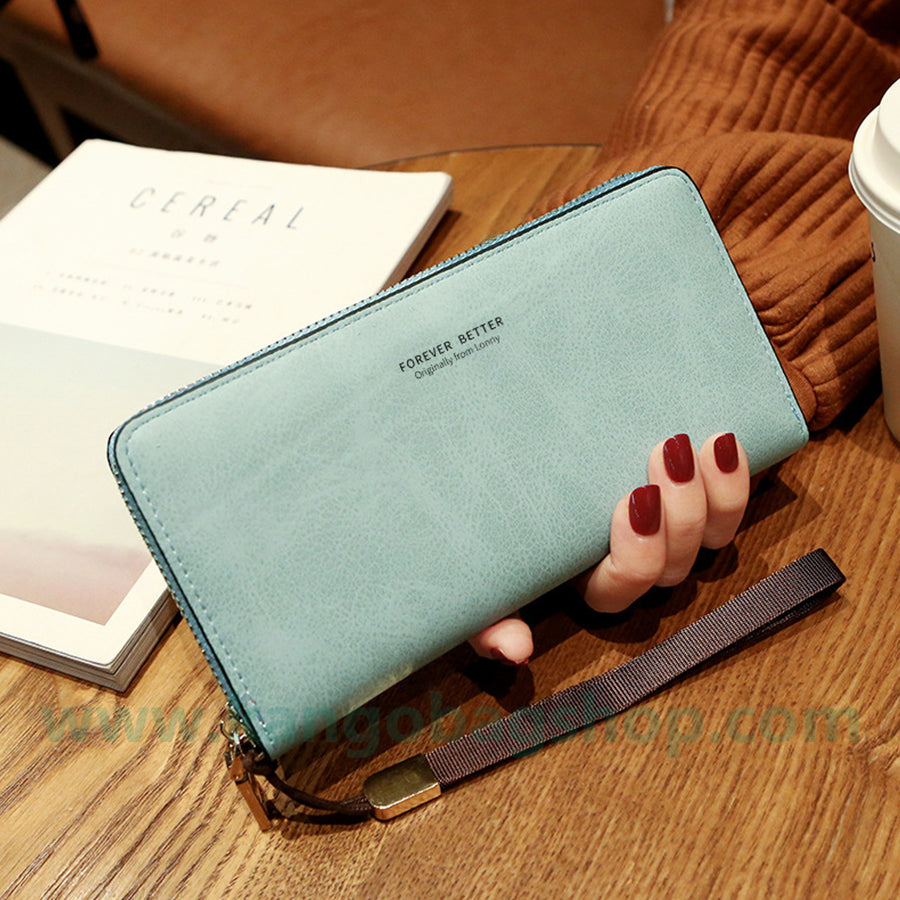 Hold a Lady Purse Long Korean version handbag solid color multi-function card bag mobile phone purse purse purse purse purse purse purse