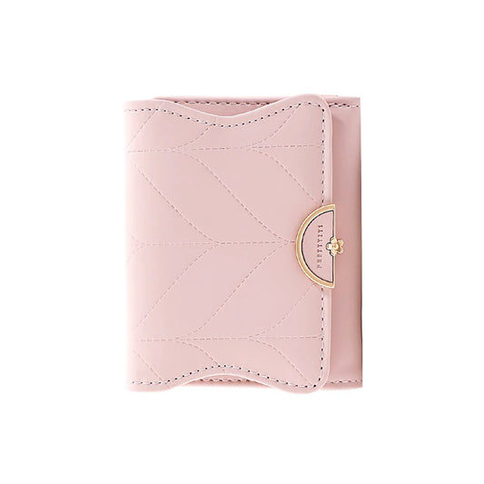 The new style wallet crowd design feeling student Korean version fresh card bag folding change wallet mini