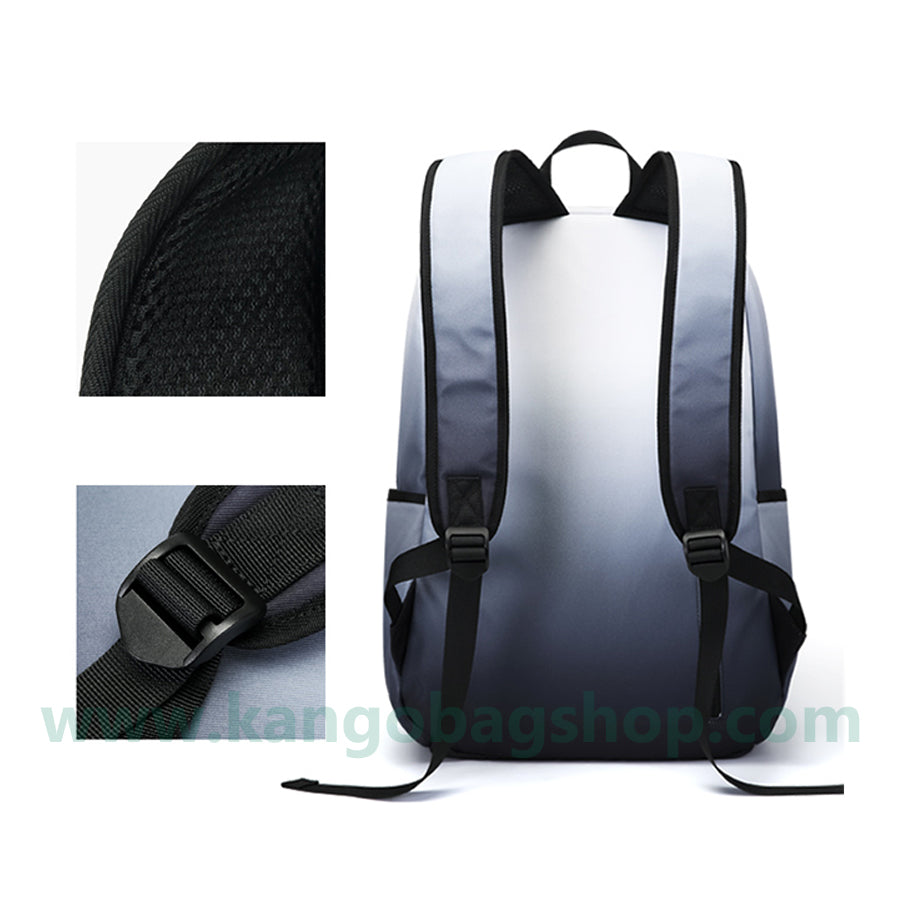 The new backpack male backpack computer bag high school students backpack large volume gradient bag