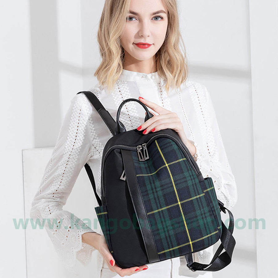 Backpack women's spring new Korean version easy to build high-capacity Oxford cloth backpack