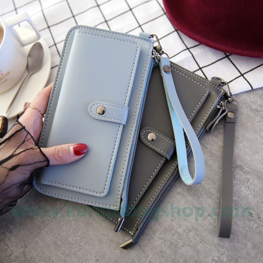 The female section student Harajuku simple small fresh ultra-thin change bit multi-functional mobile phone wallet