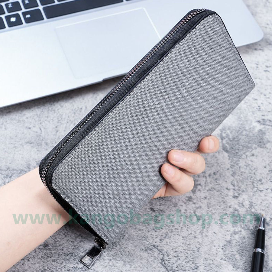 Hand bag long zipper wallet men's new fashion large-capacity casual men's wallet mobile bag