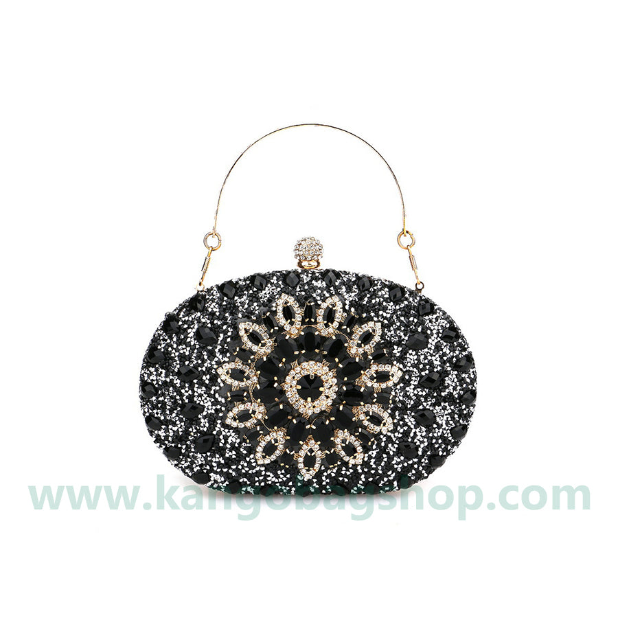 Sunflower Diamond Buckle fashion dinner bag party dress go-with-one-shoulder bag wedding bag girl bag