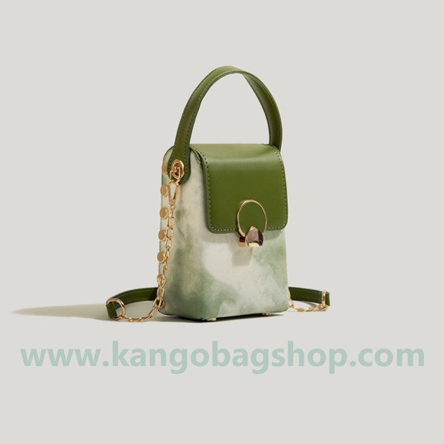 Small design hand halo-dyed bag women's new spring and summer fashion straddle single-shouldered oblique mobile phone bag