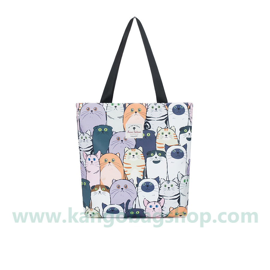 Eco-friendly shopping bags cute cat handbag shoulder bag woman bag