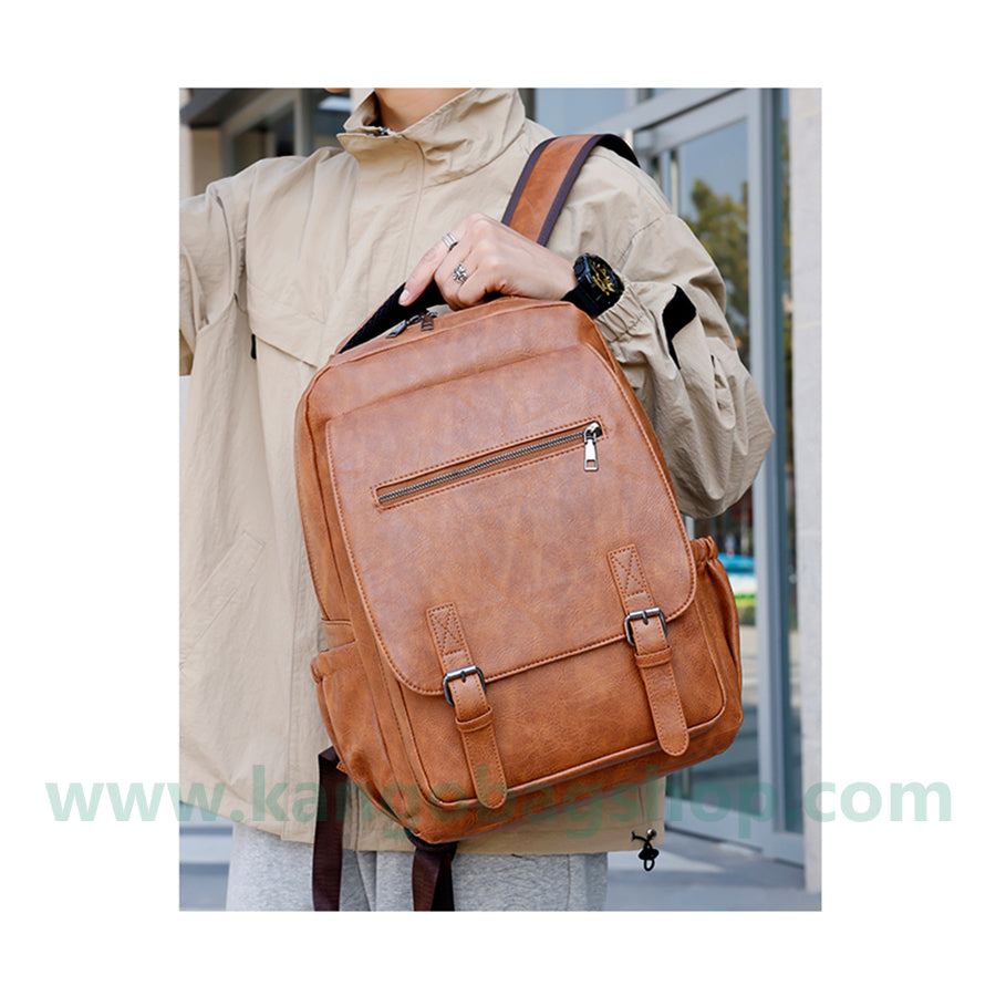 Men's fashion travel computer backpack junior high school high school students schoolbag man bag