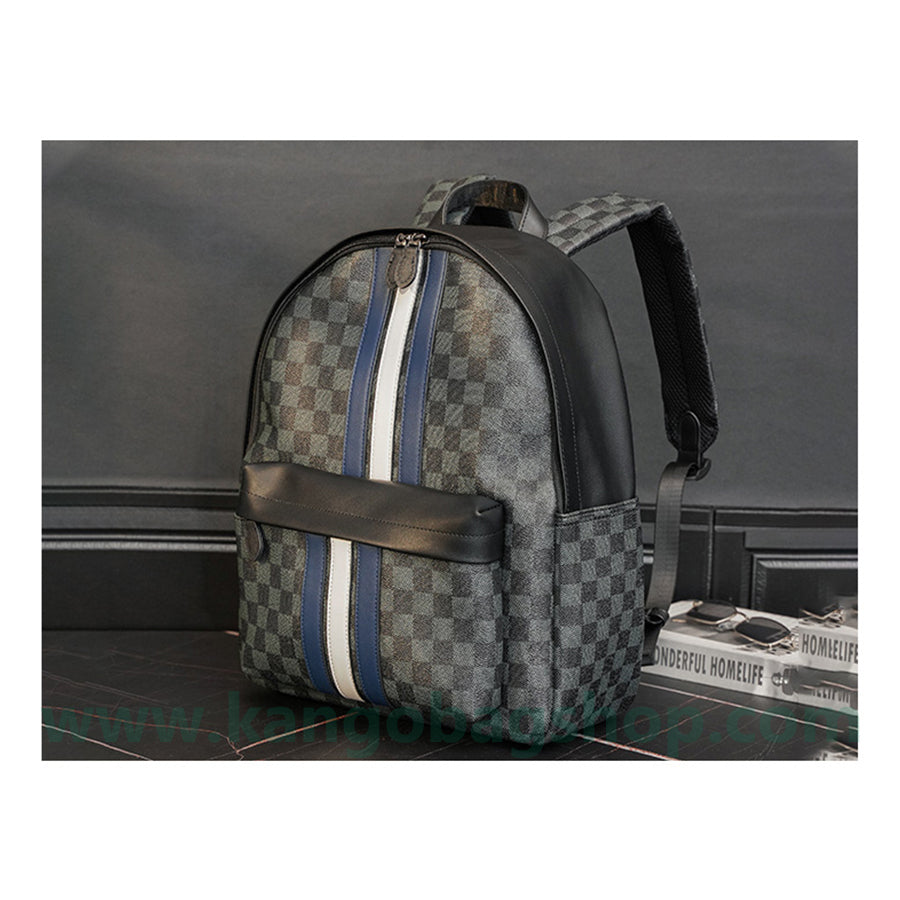 Backpack men's bag new trend backpack business casual leather computer bag Europe and the United States fashion schoolbag