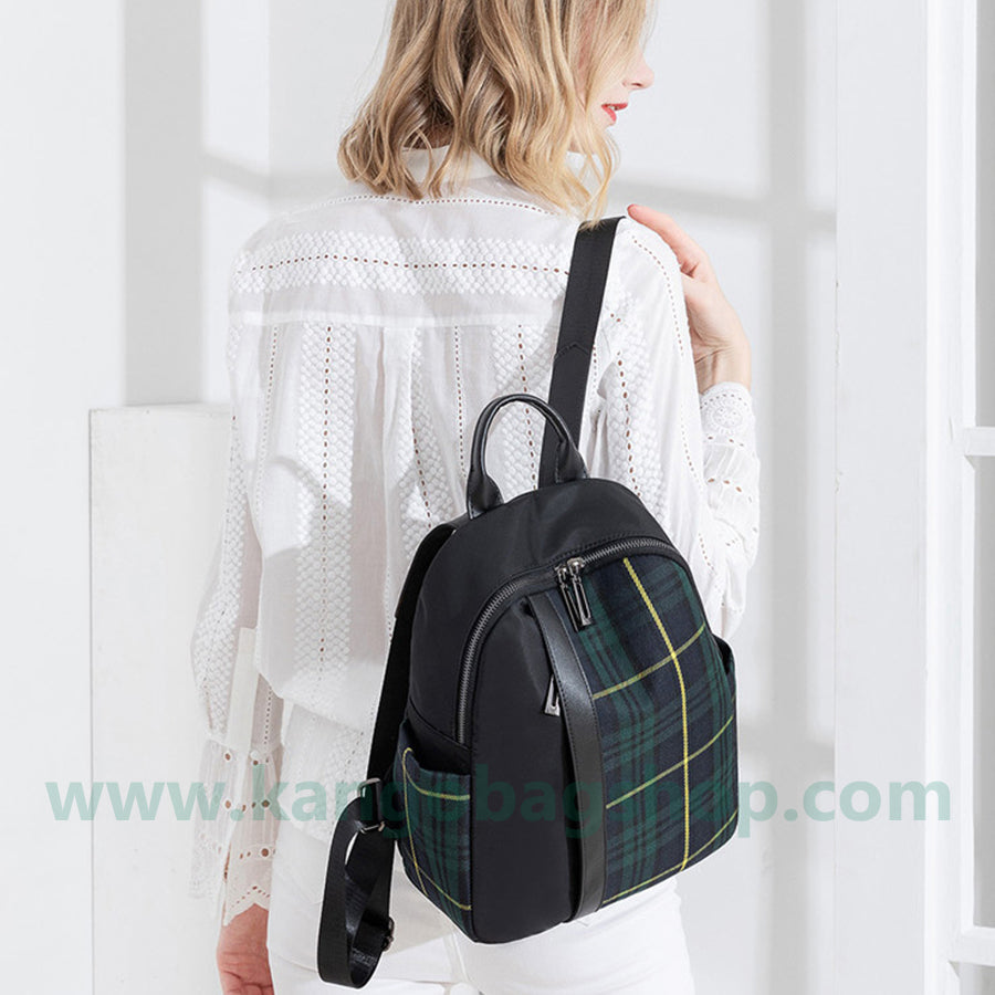 Backpack women's spring new Korean version easy to build high-capacity Oxford cloth backpack