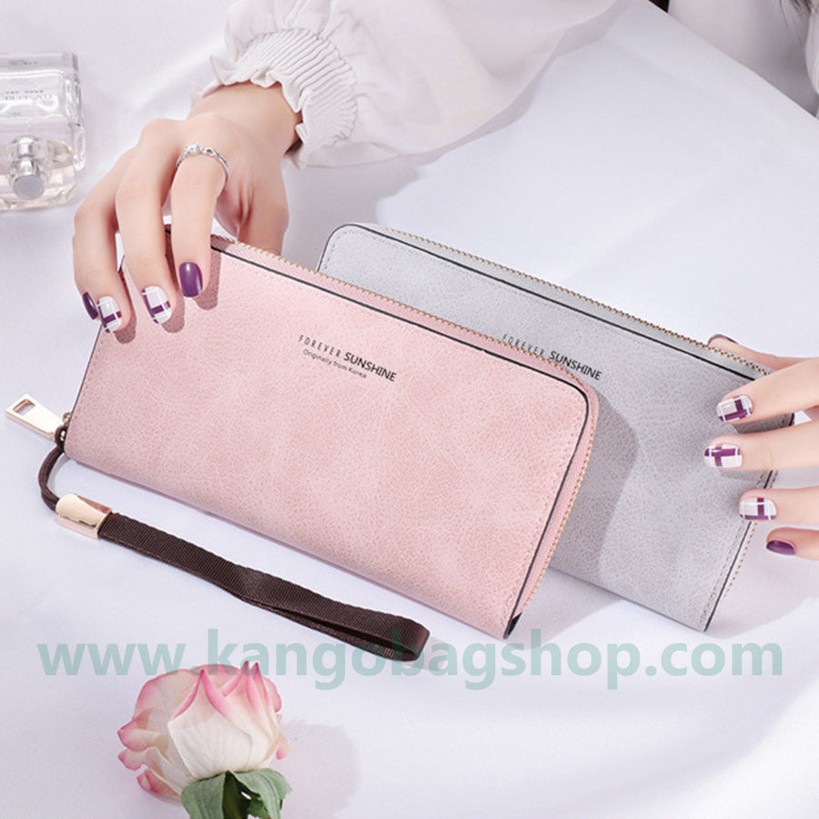 Hold a Lady Purse Long Korean version handbag solid color multi-function card bag mobile phone purse purse purse purse purse purse purse