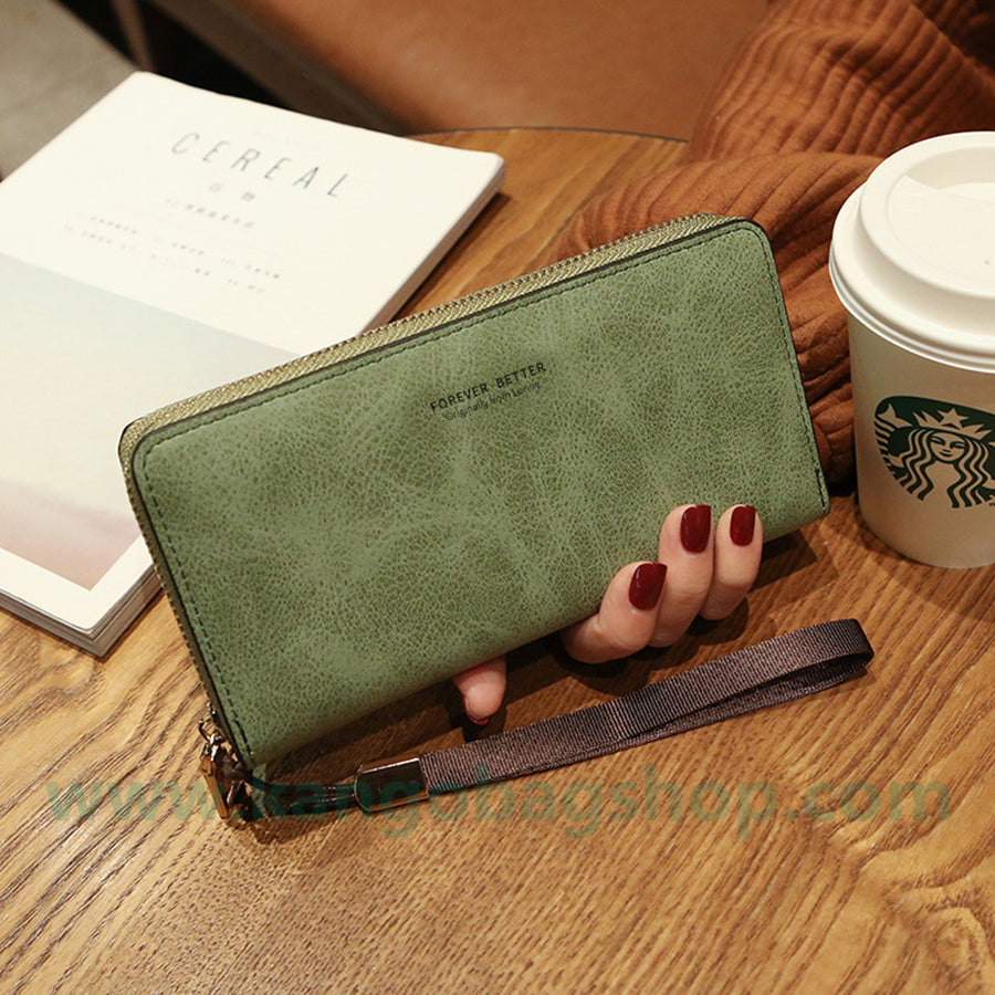 Hold a Lady Purse Long Korean version handbag solid color multi-function card bag mobile phone purse purse purse purse purse purse purse