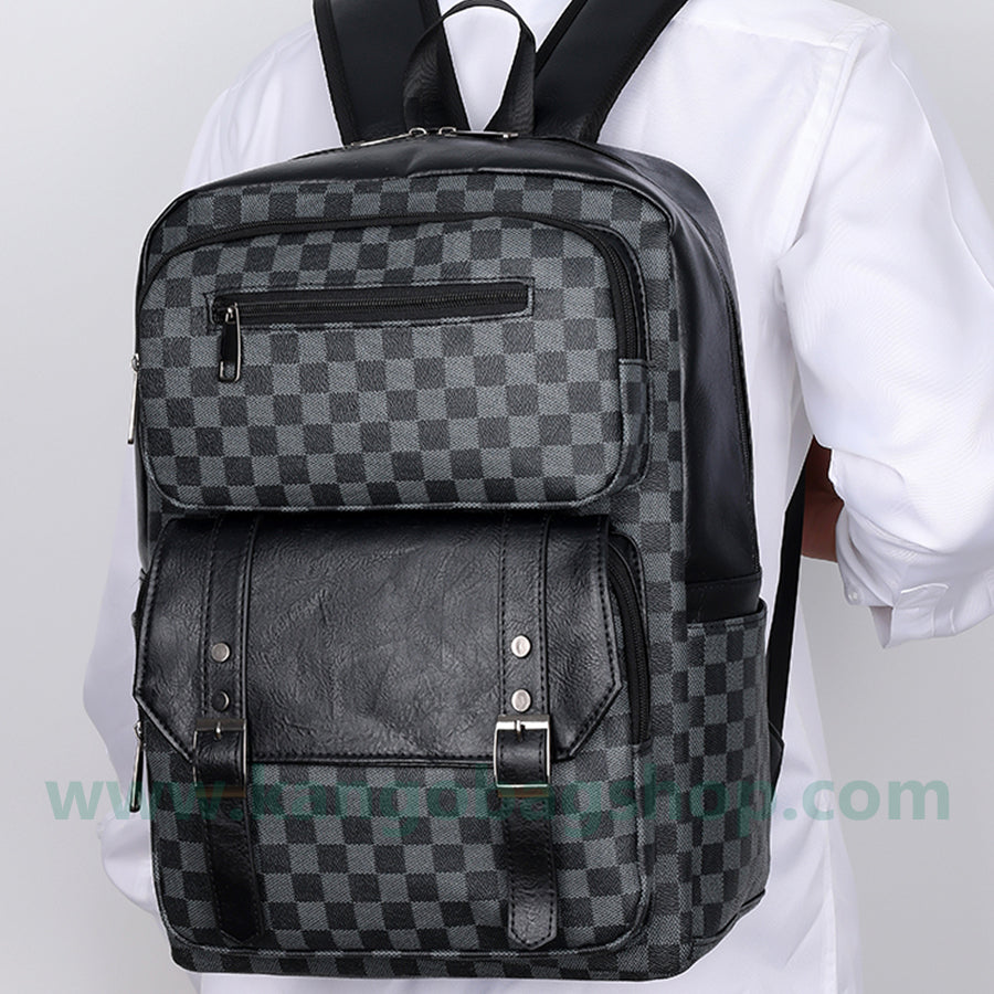 Male big capacity simple male travel computer backpack fashion high school student schoolbag