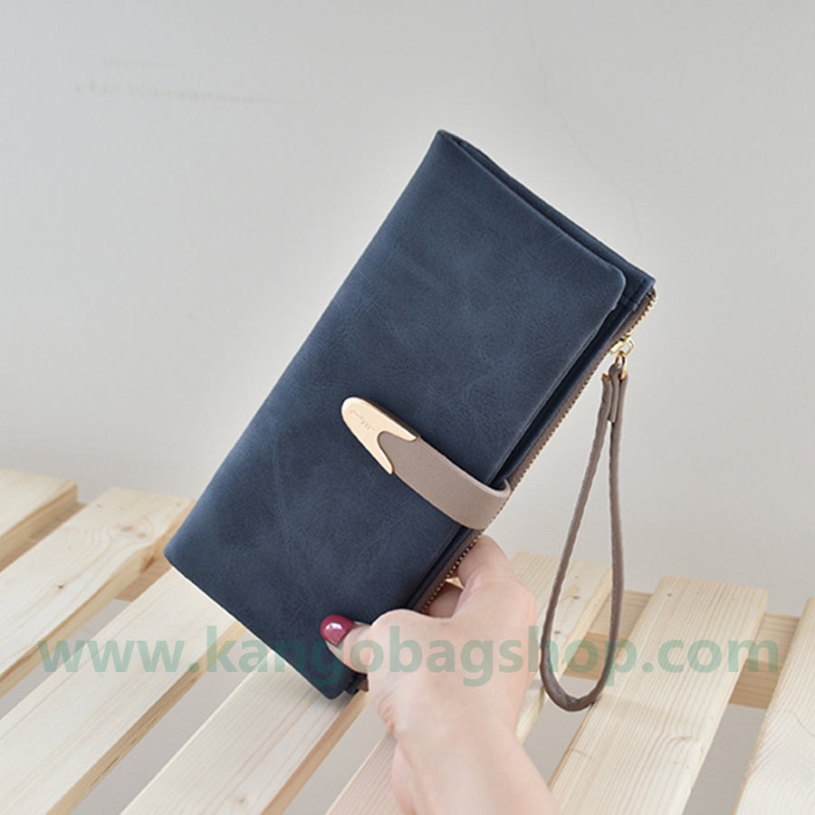 Purse long style new fashion student Korean version of cute fashion personality simple zipper wallet