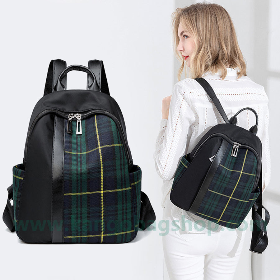 Backpack women's spring new Korean version easy to build high-capacity Oxford cloth backpack