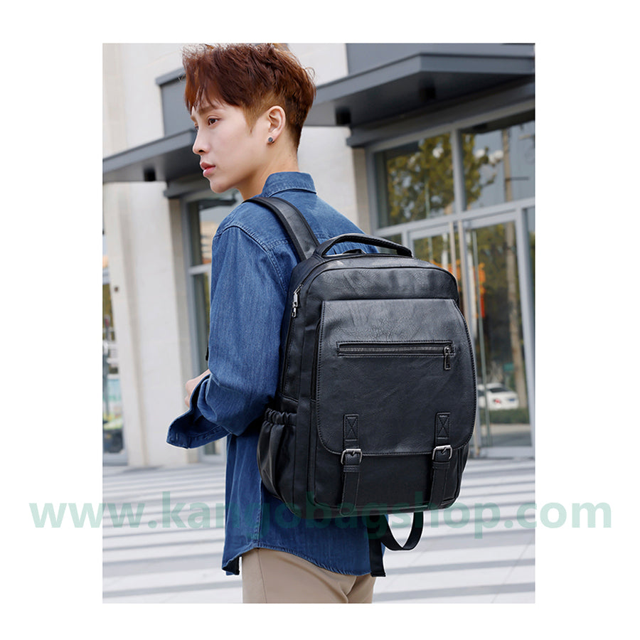 Men's fashion travel computer backpack junior high school high school students schoolbag man bag