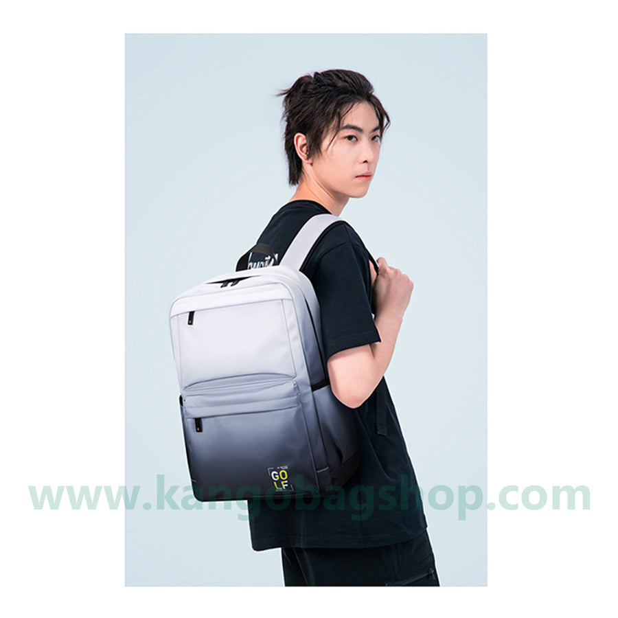 The new backpack male backpack computer bag high school students backpack large volume gradient bag