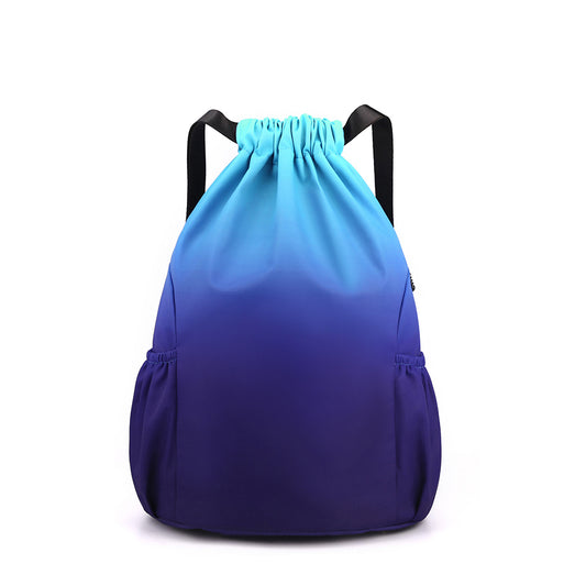 Portable drawstring backpack travel sports leisure bag large-capacity men and women outdoor fitness bag travel package new