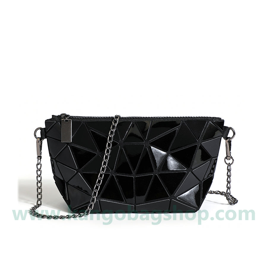 Spring and summer new geometric mini diamond glow laser one-shoulder messenger bag chain bag dumplings bag hand bag